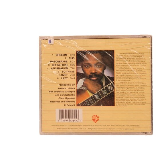 George Benson Music CD Breezin Contain Masquerade Album 1976 Warner Bros Record - Picture 2 of 6